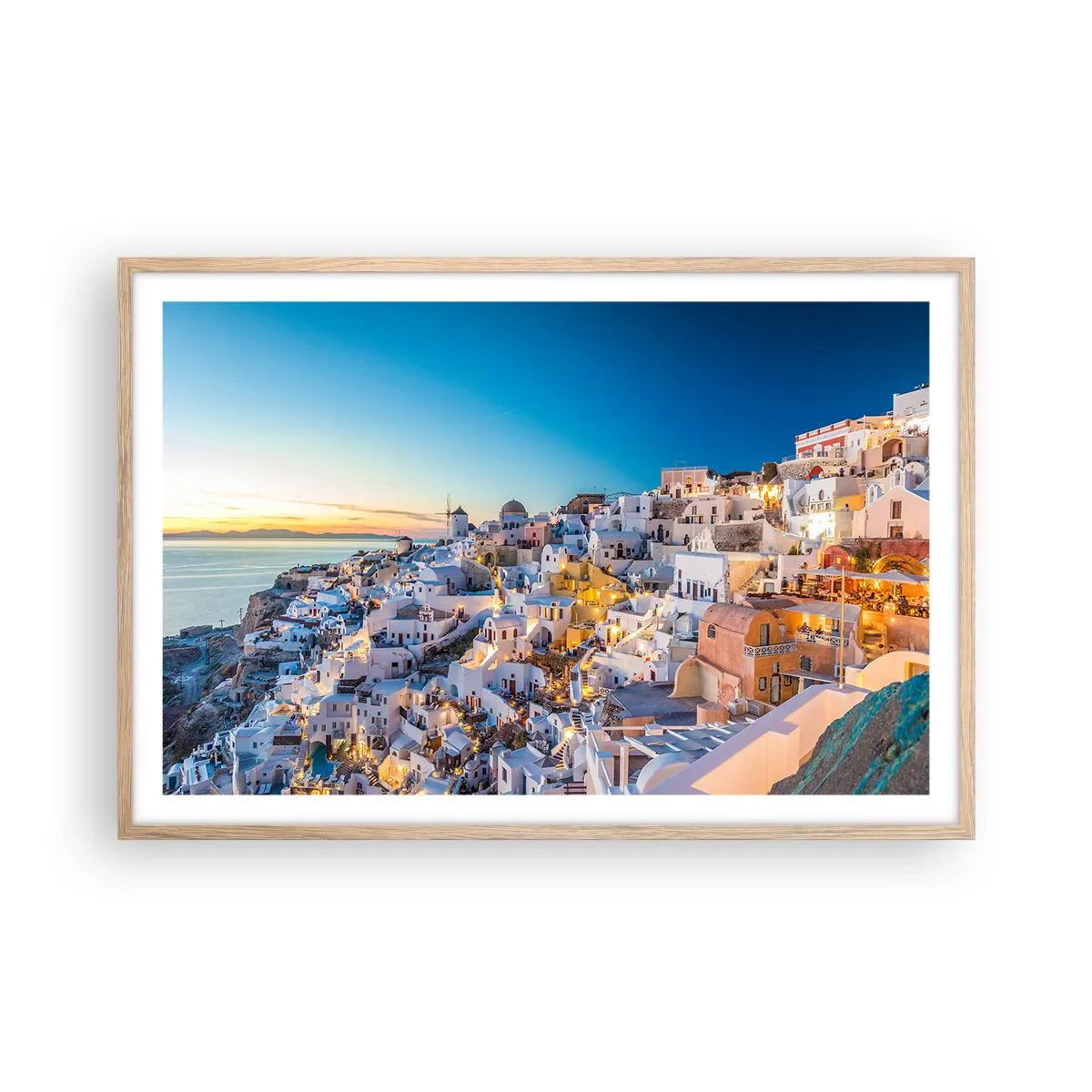 Een poster in een licht eiken lijst - De essentie van Grieksheid - 91x61 cm