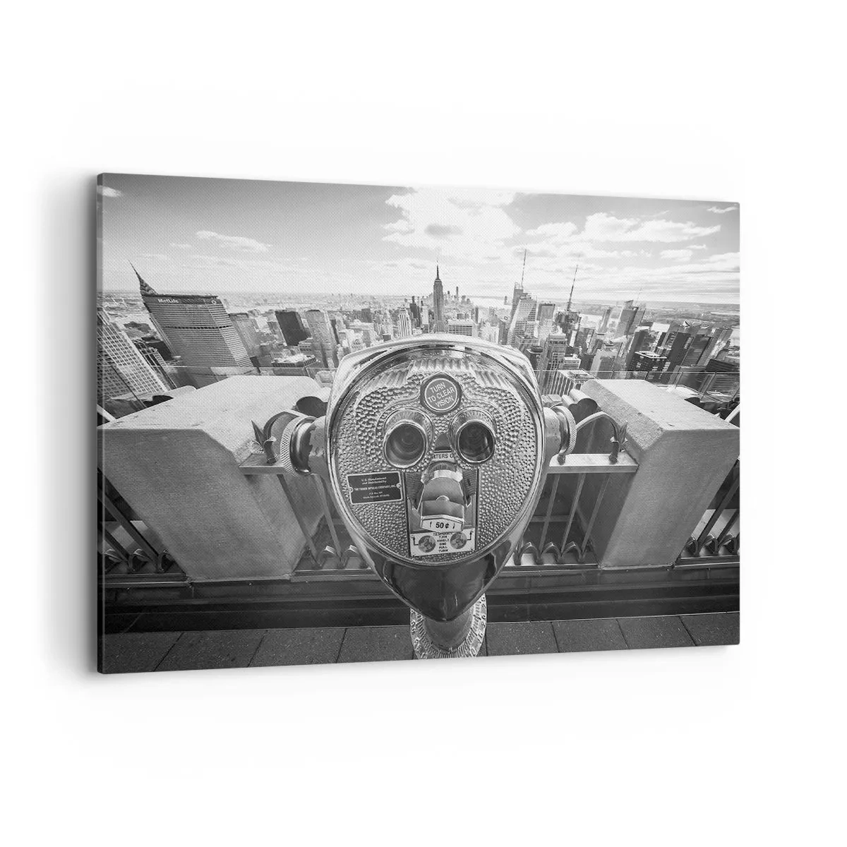 Schilderen op canvas - Stad boven de steden - 100x70 cm