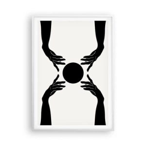 Poster in een witte lijst - Geheim teken - 70x100 cm