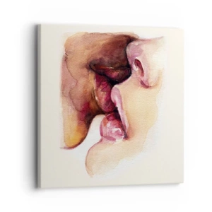 Schilderen op canvas - Zoals dag en nacht, aarde en lucht - 30x30 cm