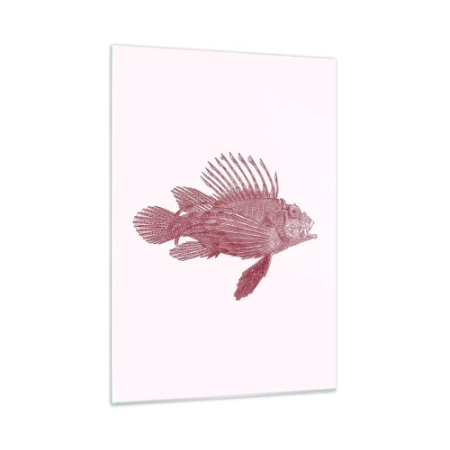 Schilderen op glas - Inwoner van exotische wateren - 50x70 cm