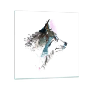 Schilderen op glas - Als we het over de duivel hebben - 70x70 cm