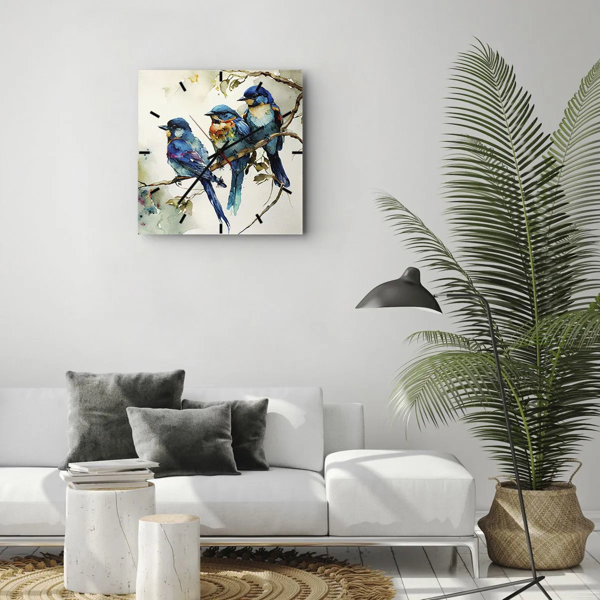 Wandklok - Klok - Is hij boos geworden? - 30x30 cm