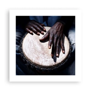 Poster - Leef in je eigen ritme - 40x40 cm