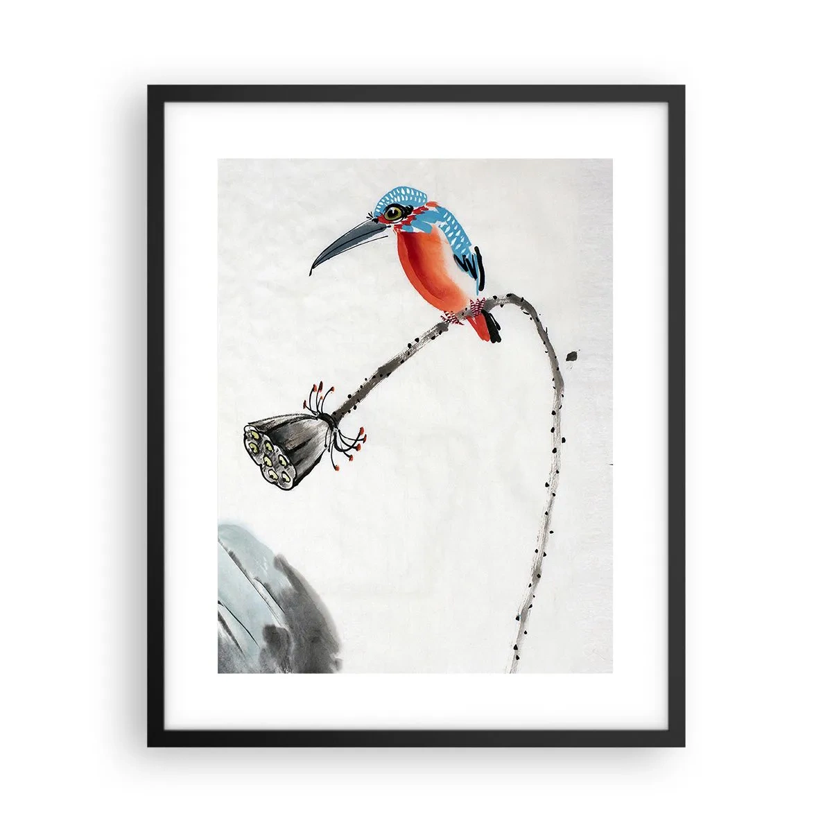 Poster in een zwarte lijst - Het leven van de weide - 40x50 cm