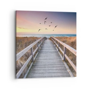 Schilderen op canvas - De ruimte voor opvliegen - 70x70 cm