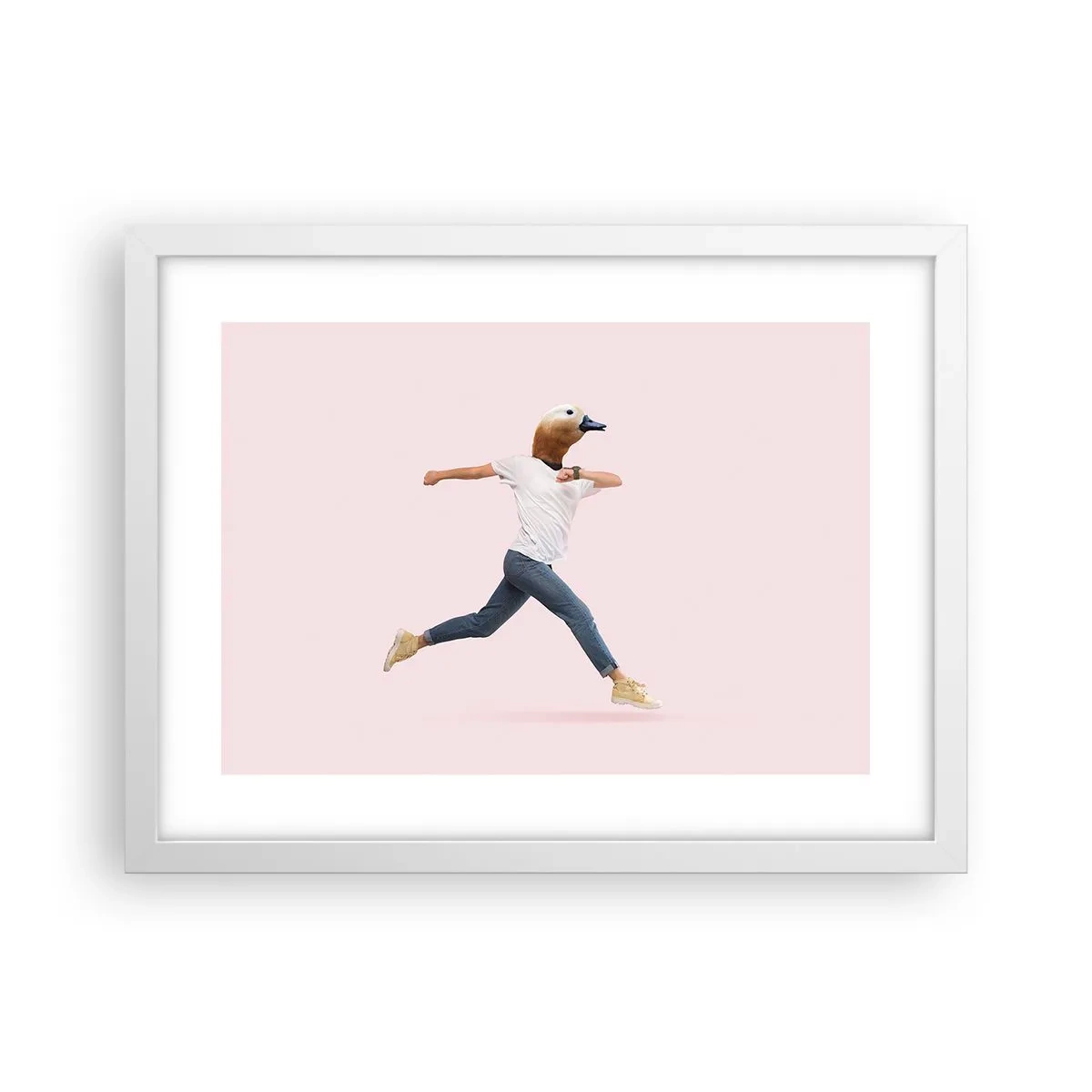 Poster in een witte lijst - Een snufje absurditeit - 40x30 cm