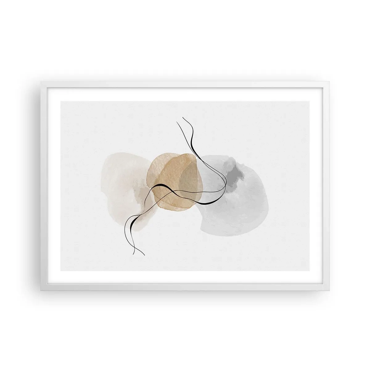 Poster in een witte lijst - Lucht kralen - 70x50 cm