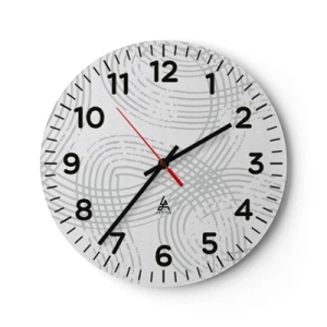 Wandklok - Klok - Er is geen rechte weg - 40x40 cm