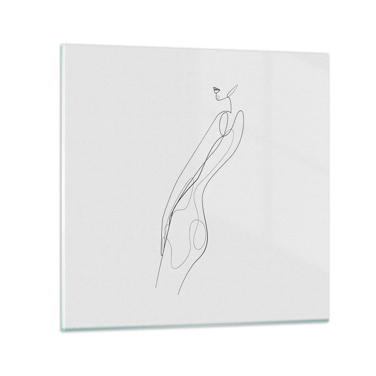 Schilderen op glas - Gewoon een belofte - 70x70 cm