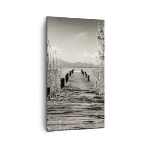 Schilderen op canvas - In de stilte van het gras - 45x80 cm