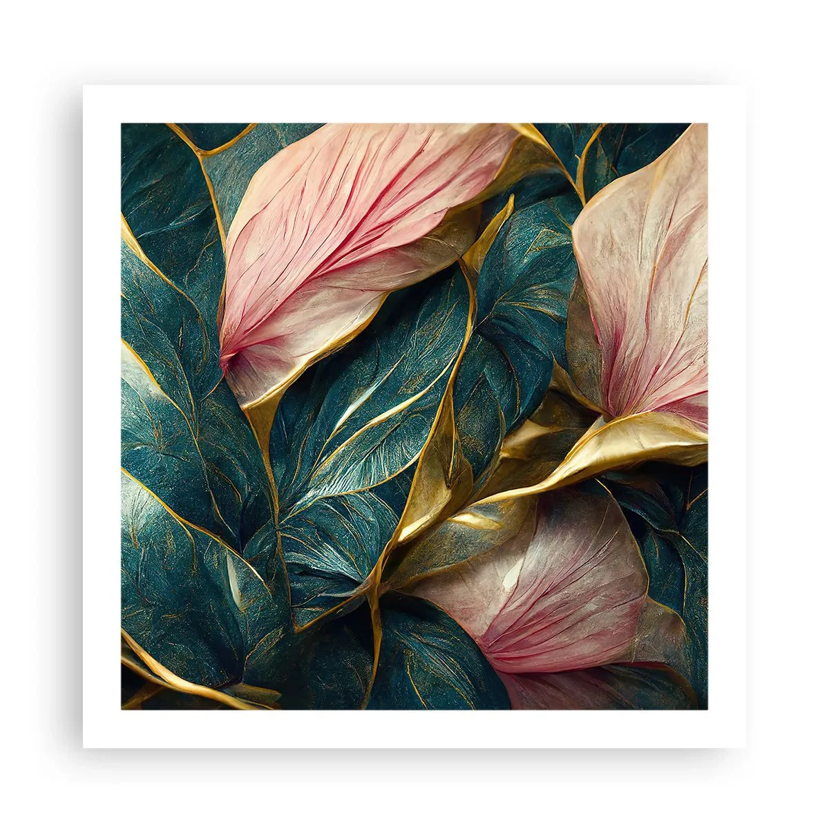Poster - Natuurlijke elegantie en stijl - 60x60 cm