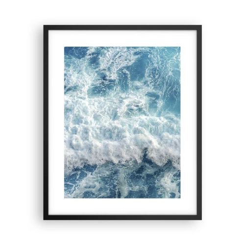 Poster in een zwarte lijst - Vrolijk en springend - 40x50 cm