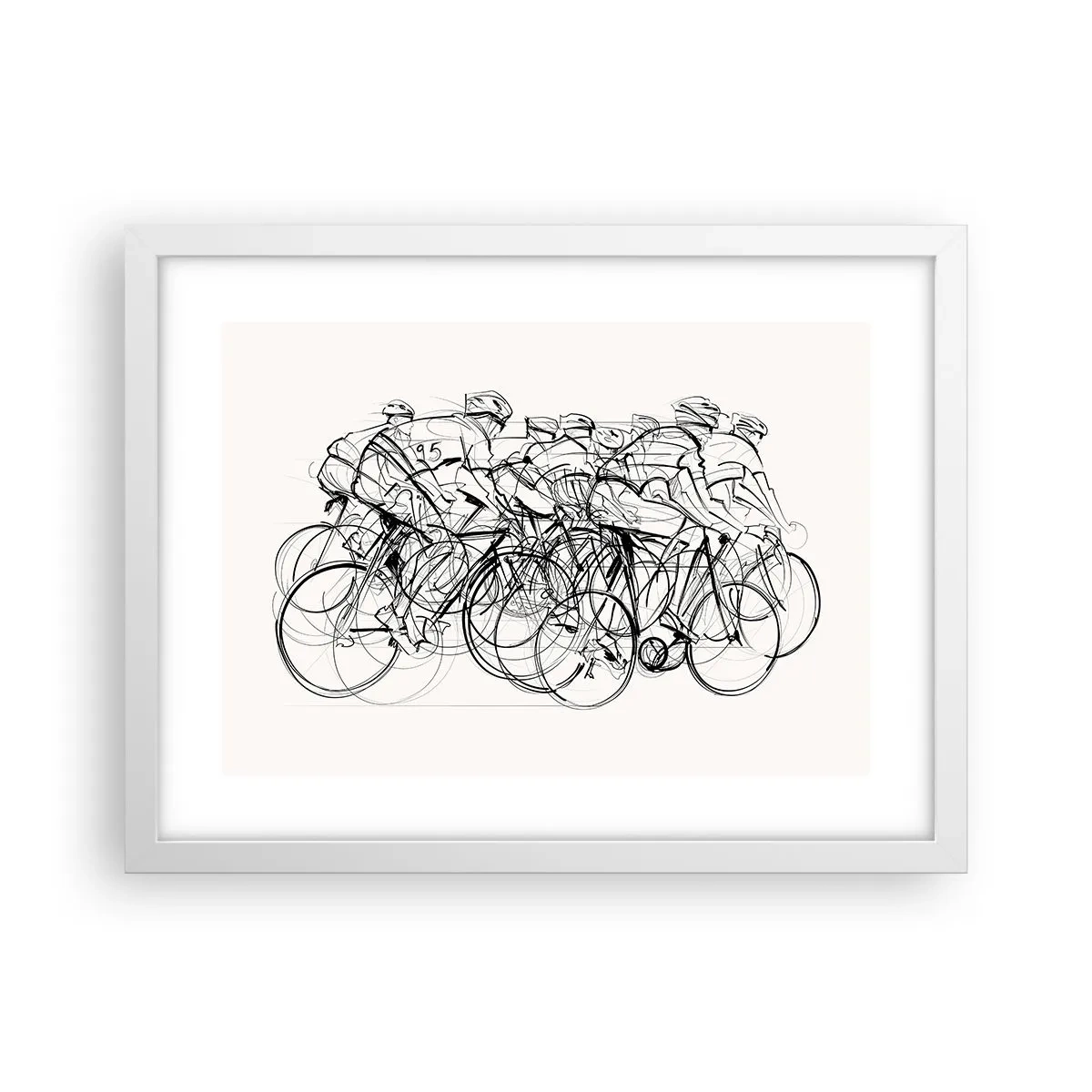 Poster in een witte lijst - Samen als team - 40x30 cm