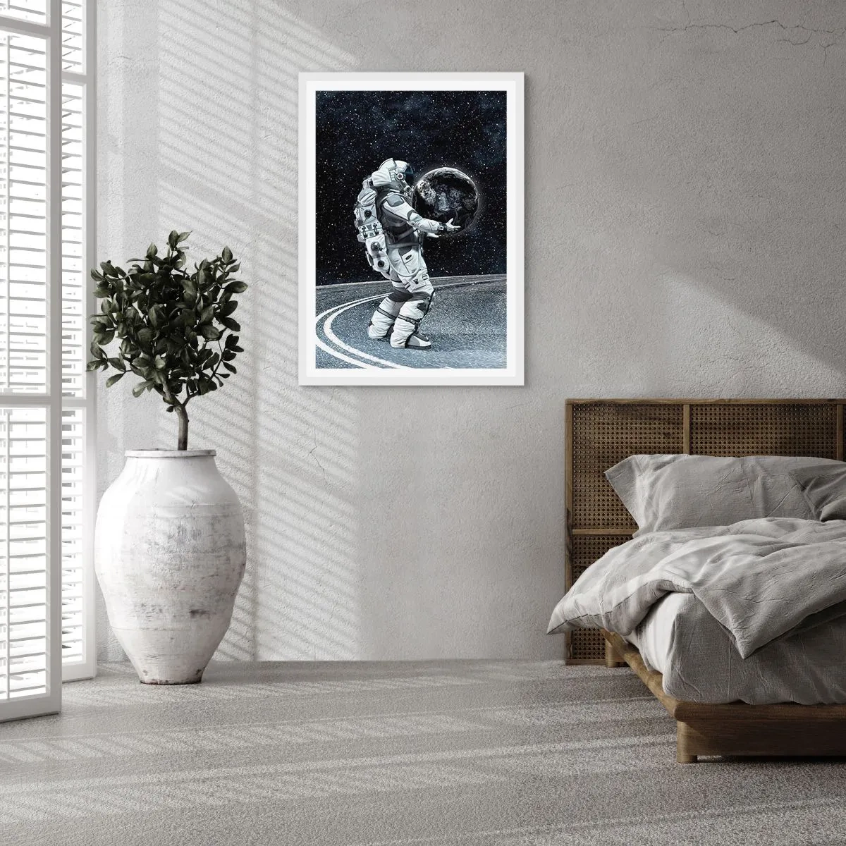 Poster in een witte lijst - Op de Melkweg - 30x40 cm