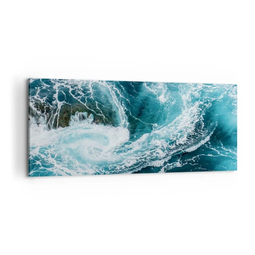 Schilderen op canvas - De poort naar het binnenste van de aarde - 100x40 cm