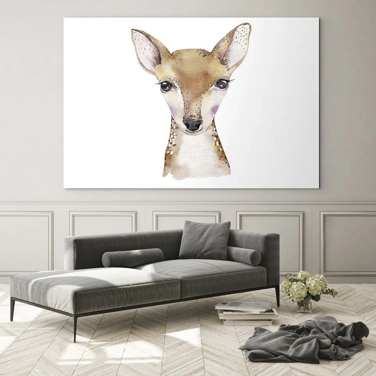 Schilderen op glas - De aard van onschuld - 120x80 cm