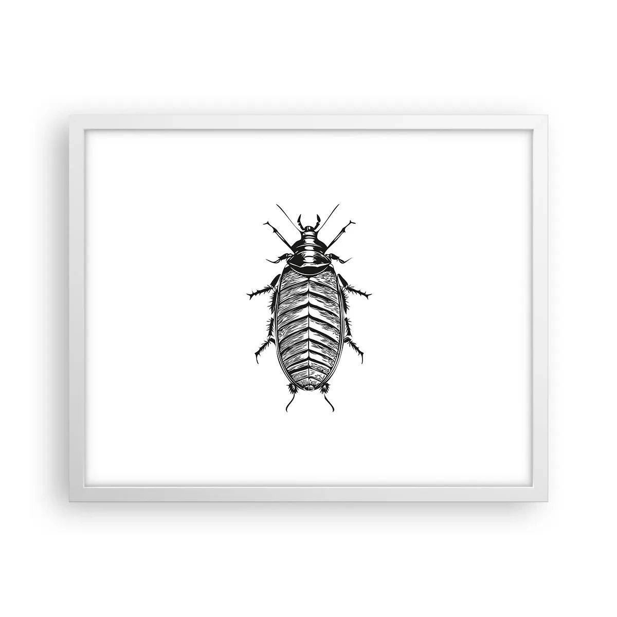 Poster in een witte lijst - Wat een exemplaar! - 50x40 cm