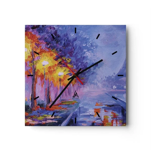 Wandklok - Klok - Een droomwandeling - 40x40 cm