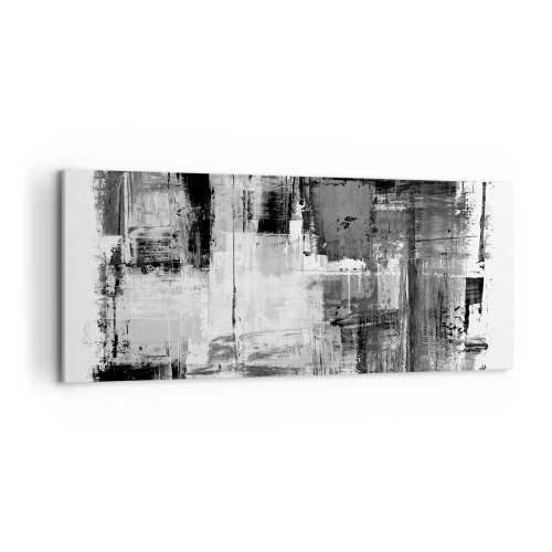 Schilderen op canvas - Grijs is prachtig - 100x40 cm