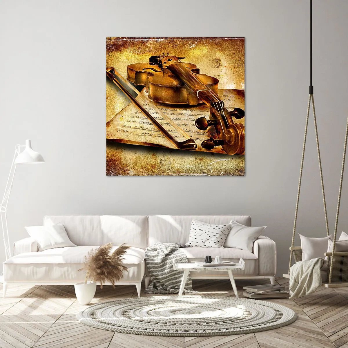 Schilderen op canvas - Een virtuoos onmiddelijk nodig - 40x40 cm