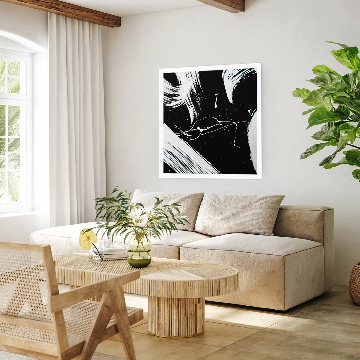 Poster - Breek de duisternis - 40x40 cm