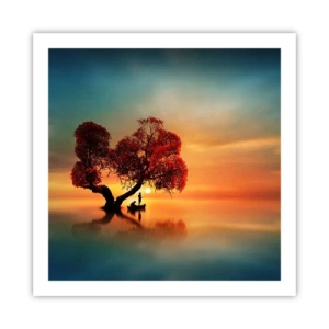 Poster - Afstanders en de stilte van de wereldlozen - 60x60 cm