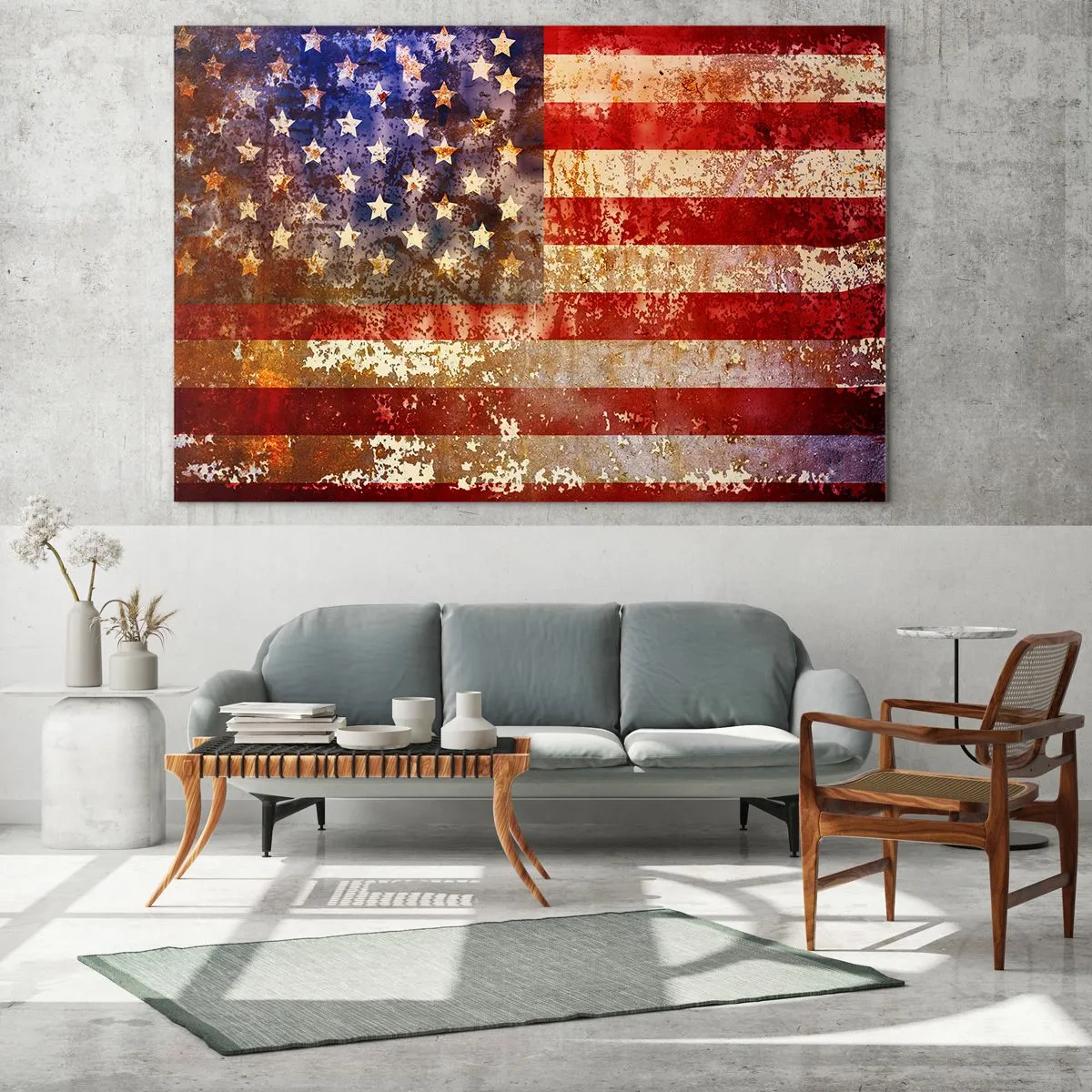 Schilderen op glas - Glorie vervaagt niet - 120x80 cm