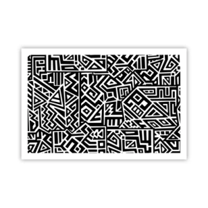 Poster - Pre-Columbiaanse compositie - 91x61 cm