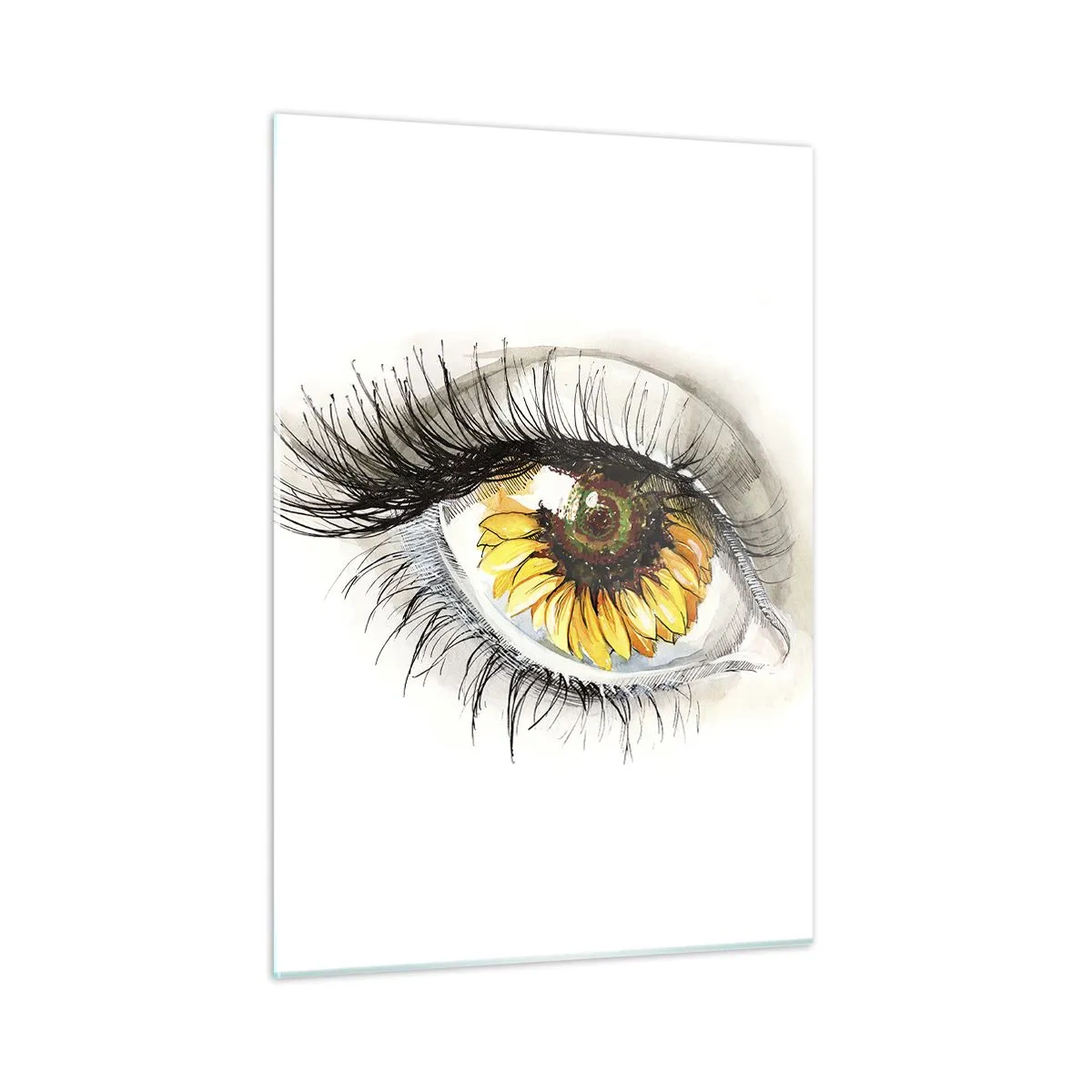 Schilderen op glas - Een look zo warm als de zomer - 50x70 cm