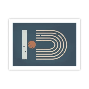Poster - Geometrie op de granaatappel - 70x50 cm