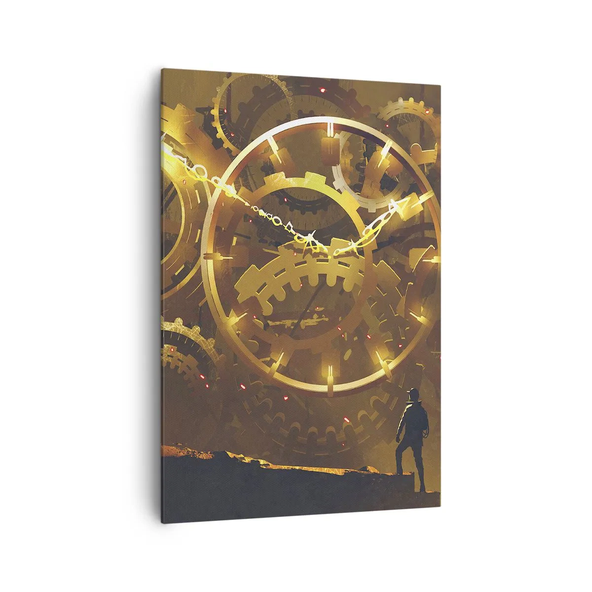 Schilderen op canvas - Aan de bron van de tijd - 70x100 cm