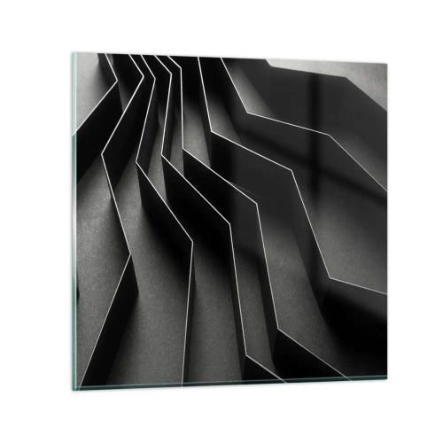 Schilderen op glas - Ruimtelijke orde - 30x30 cm