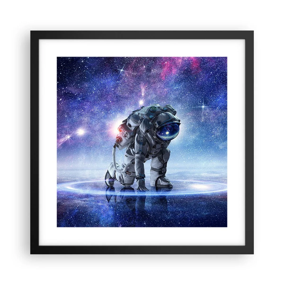 Poster in een zwarte lijst - De sterrenhemel boven mij - 40x40 cm