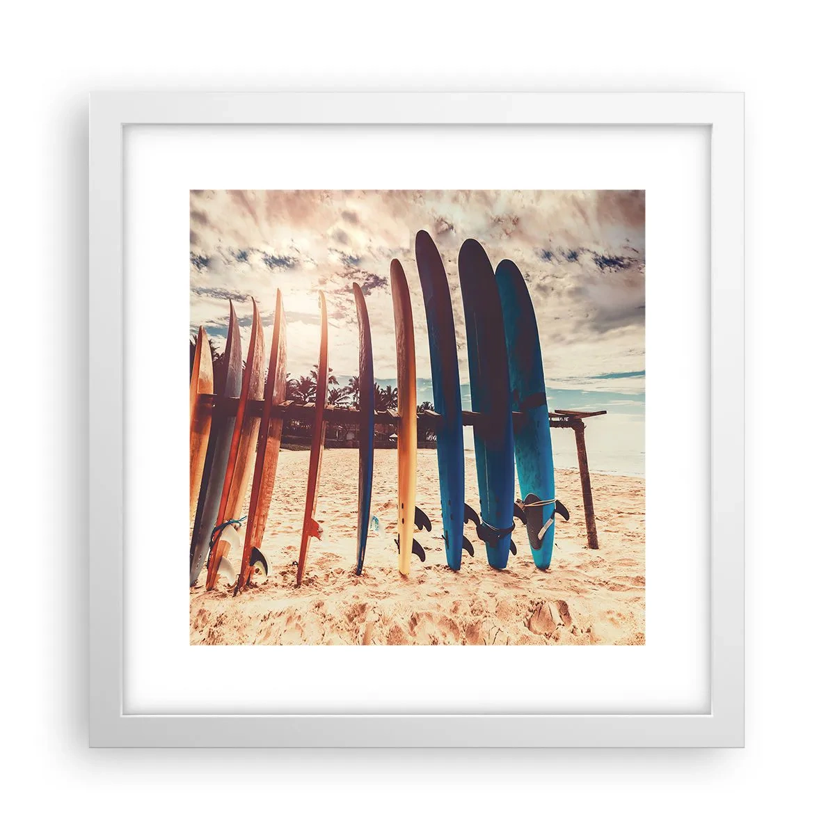 Poster in een witte lijst - Weltrusten, zie je morgen - 30x30 cm