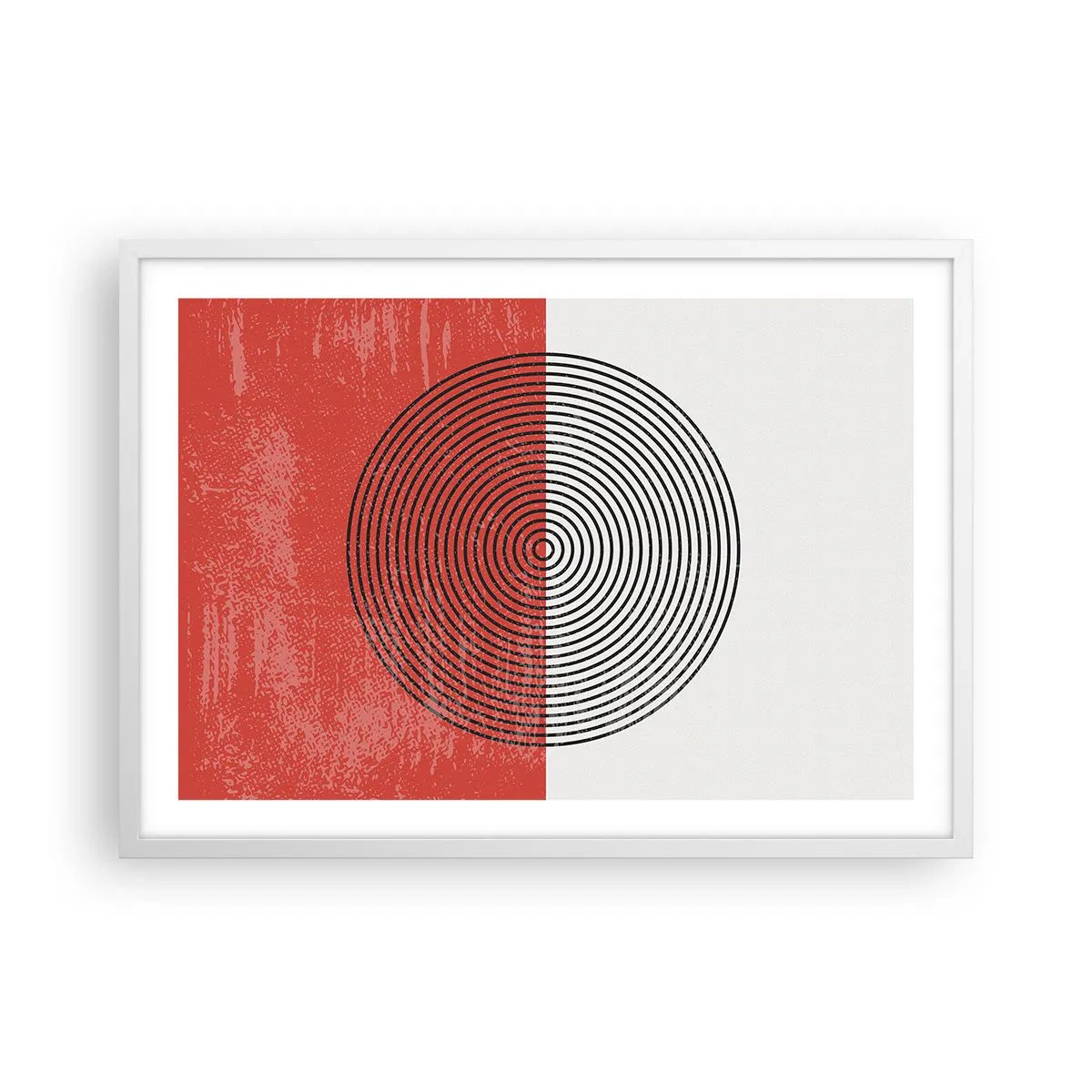 Poster in een witte lijst - Op de kop geslagen - 70x50 cm