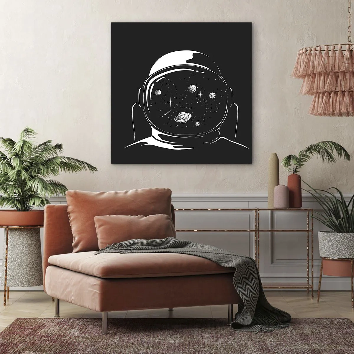 Schilderen op canvas - Mooi uitzicht - 60x60 cm