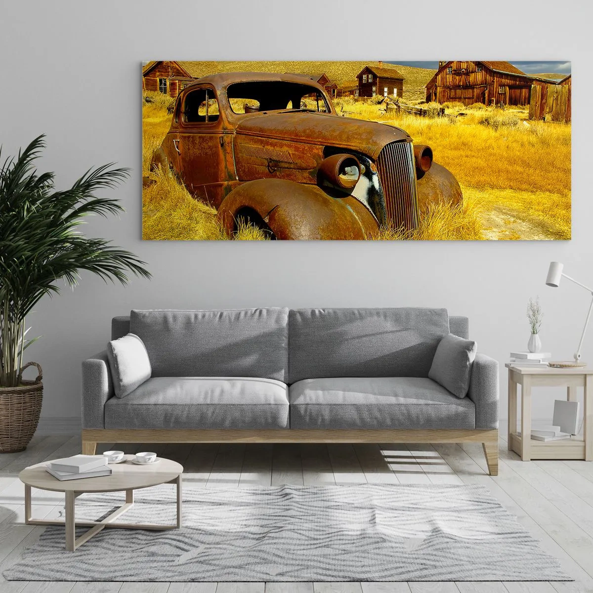 Schilderen op glas - Een welverdiende rust - 90x30 cm