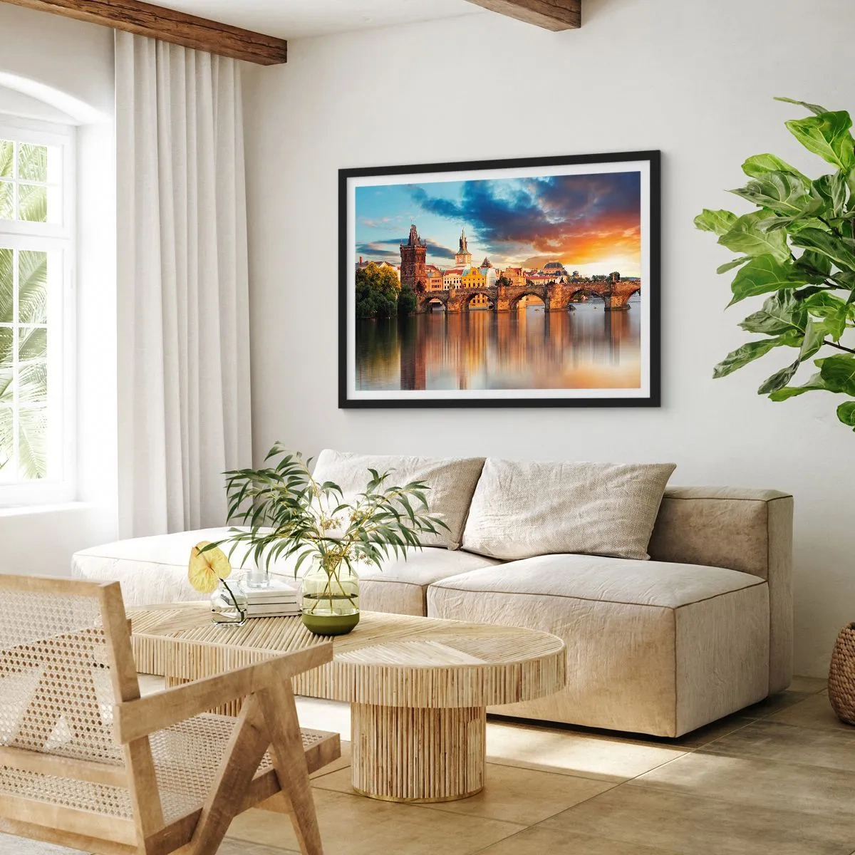 Poster in een zwarte lijst - Eeuwenlang mooi - 100x70 cm