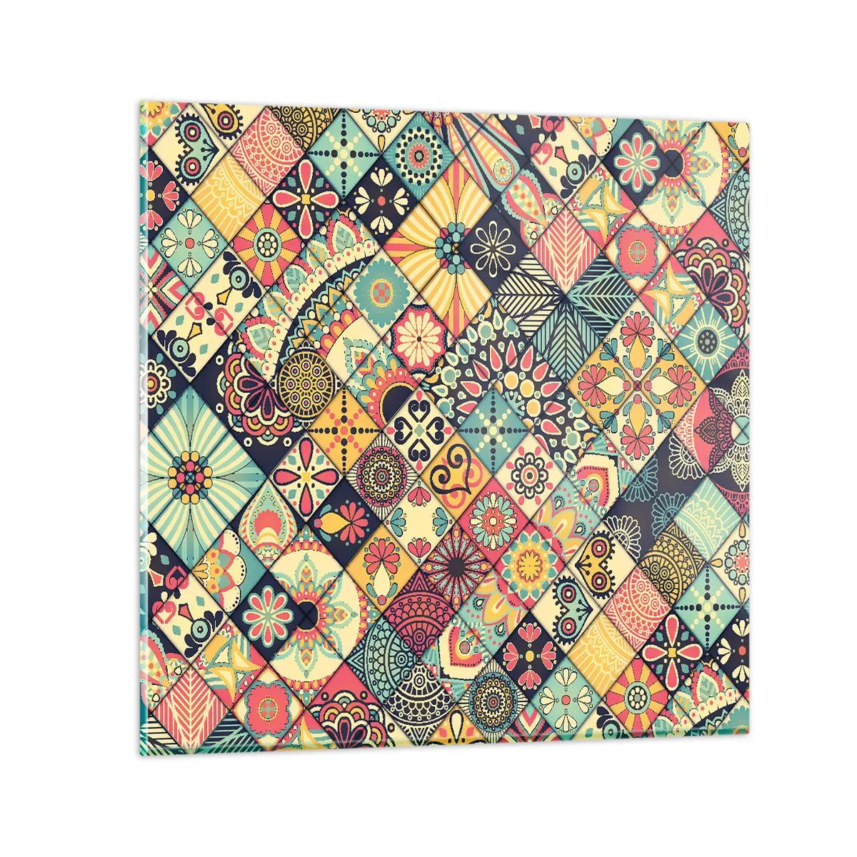 Schilderen op glas - Marokkaanse sfeer - 50x50 cm