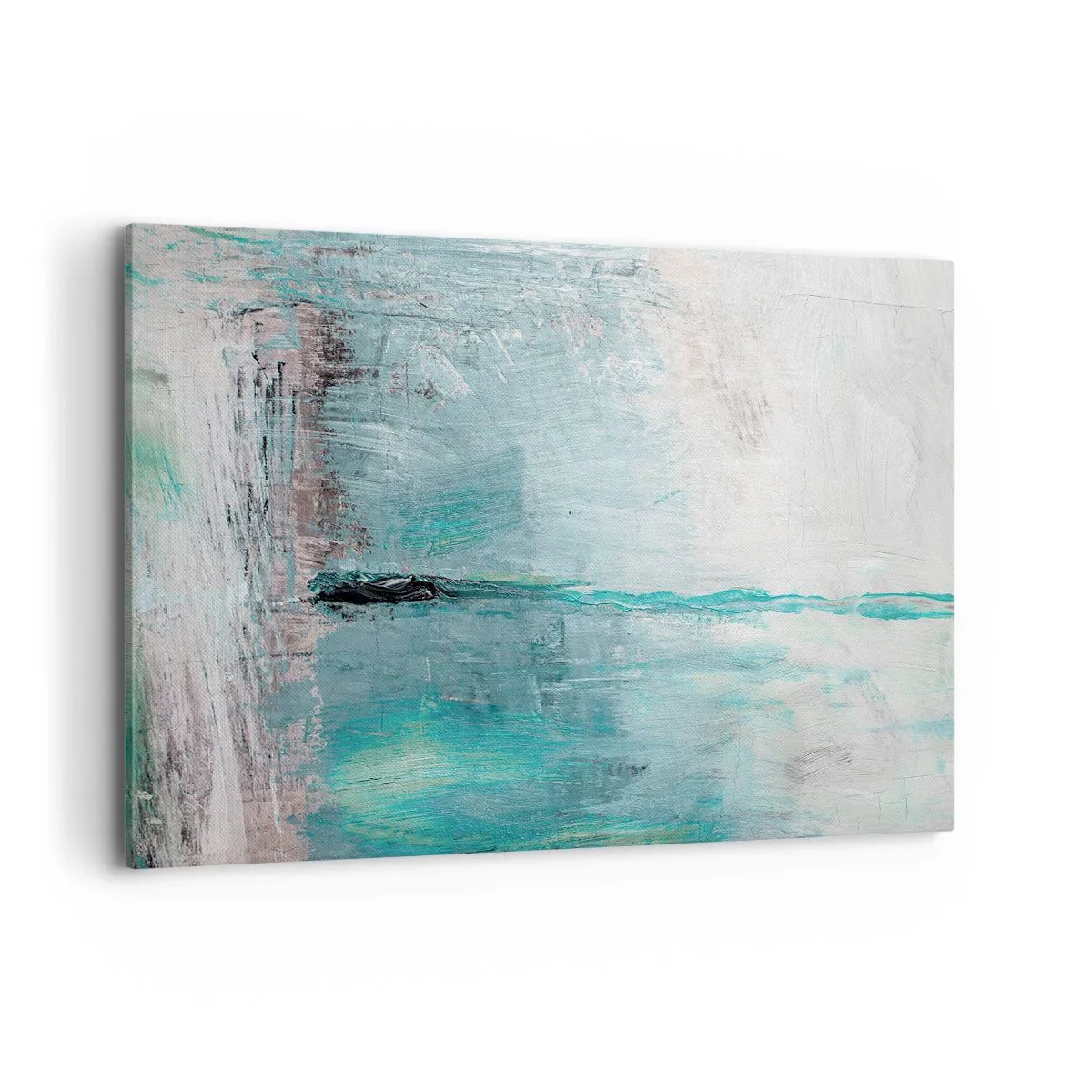 Schilderen op canvas - Horizontaal in blauw - 120x80 cm