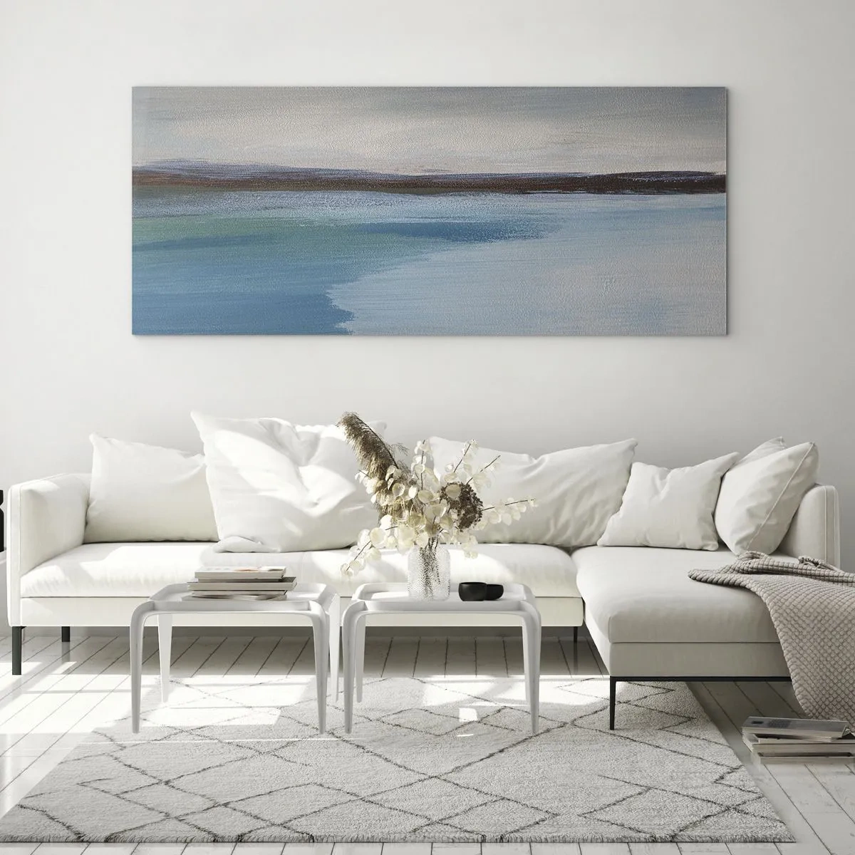Schilderen op glas - Horizontaal landschap - 100x40 cm