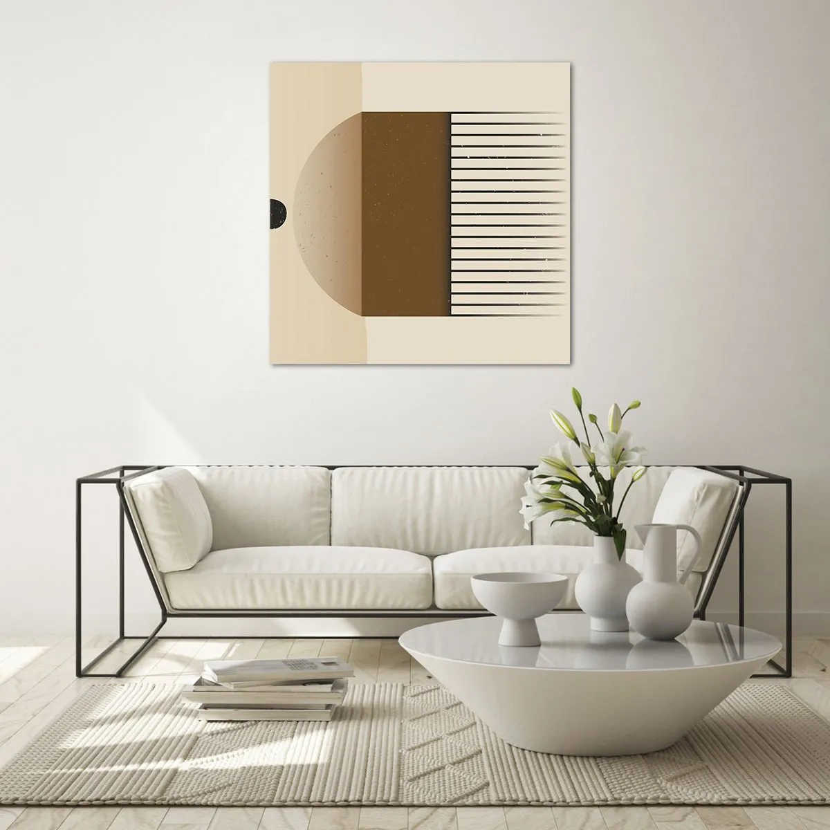 Schilderen op glas - verschillende staten - 40x40 cm