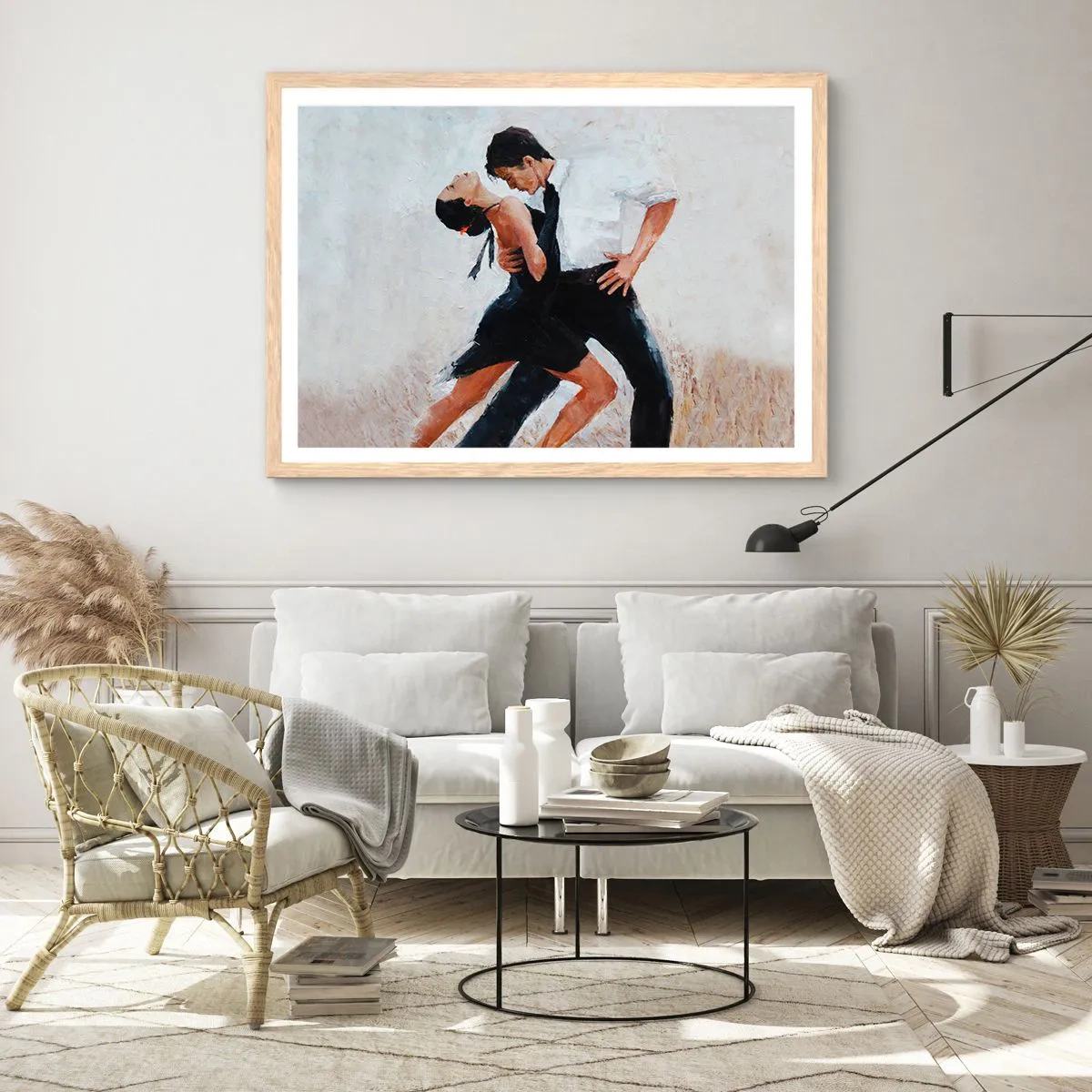 Een poster in een licht eiken lijst - Tango van mijn dromen - 40x30 cm