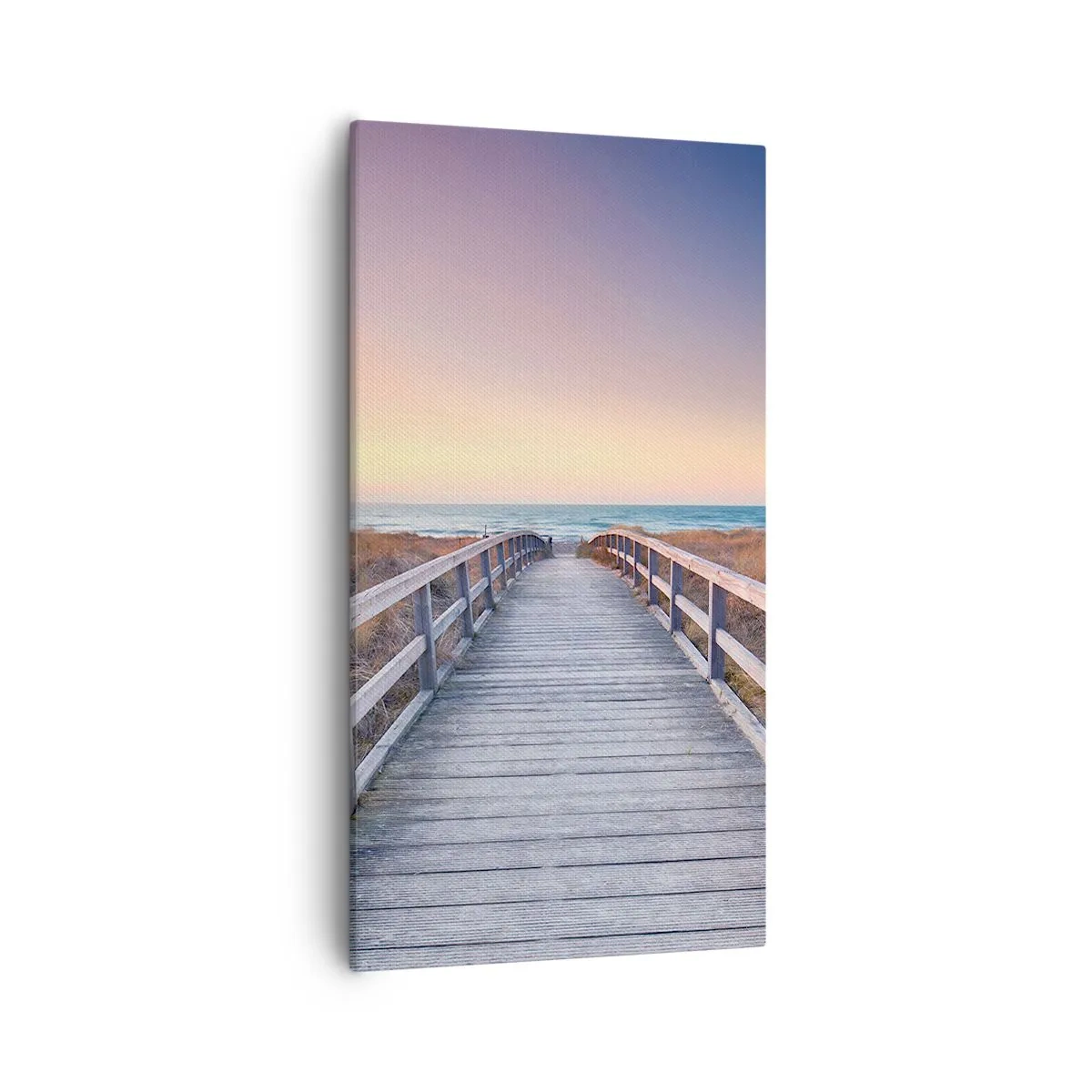 Schilderen op canvas - Baltische avond aurora - 55x100 cm