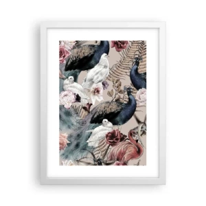 Poster in een witte lijst - In de paleistuin - 30x40 cm