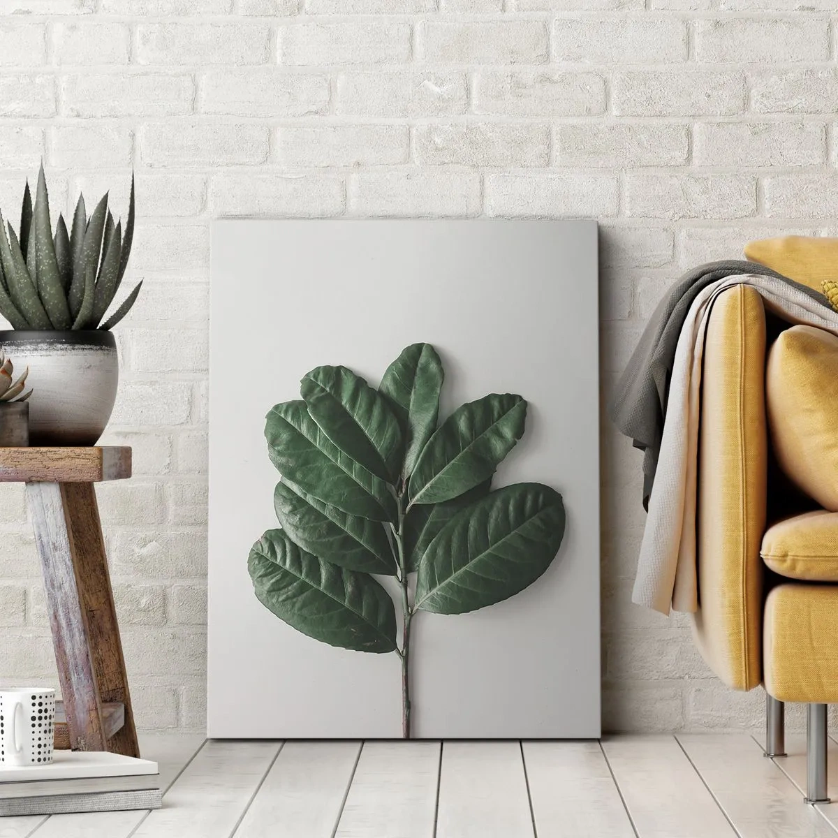 Schilderen op canvas - Een tekening van de pure natuur - 65x120 cm