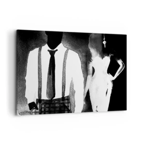 Schilderen op canvas - In een noir sfeer - 100x70 cm