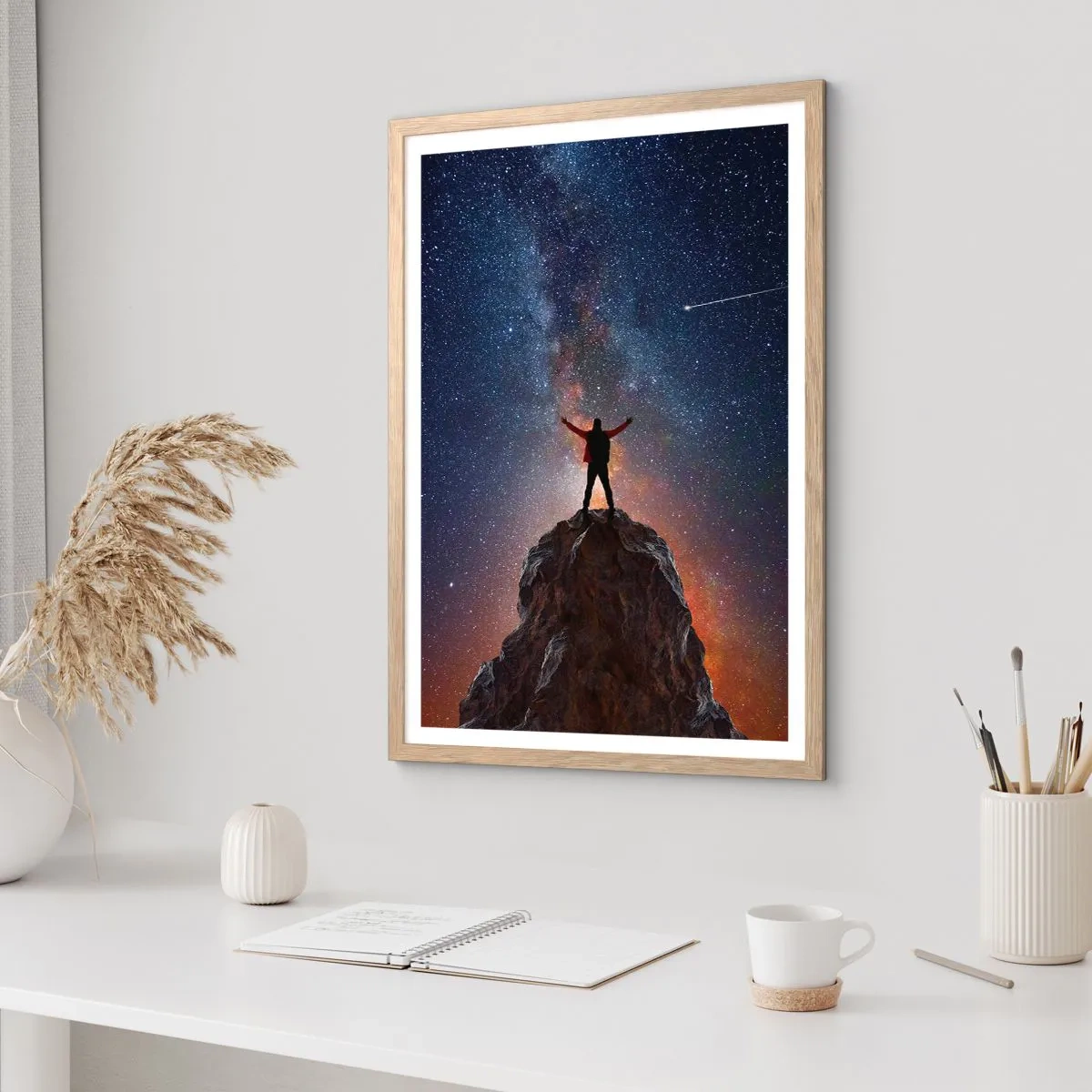 Een poster in een licht eiken lijst - De Kracht is bij mij! - 70x100 cm