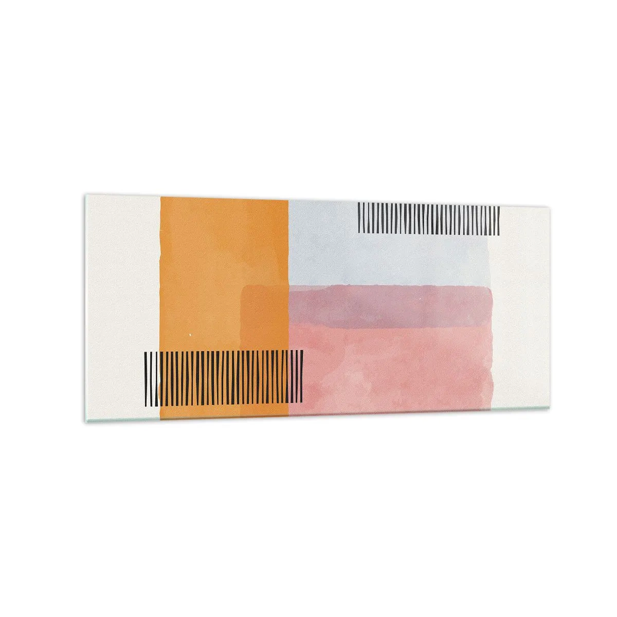 Schilderen op glas - Van hoek tot hoek - 120x50 cm